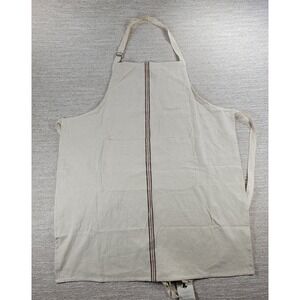 Hearth & Hand Magnolia Apron Striped Natural Cotton Kitchen Cooking NEW